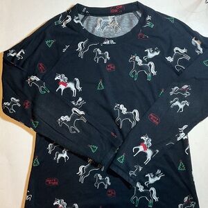 Justice Unicorn Holiday Long Sleeve Top
